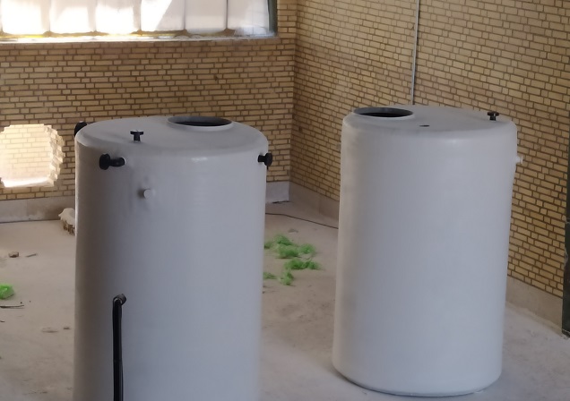 Composite tanks for industrial water storage